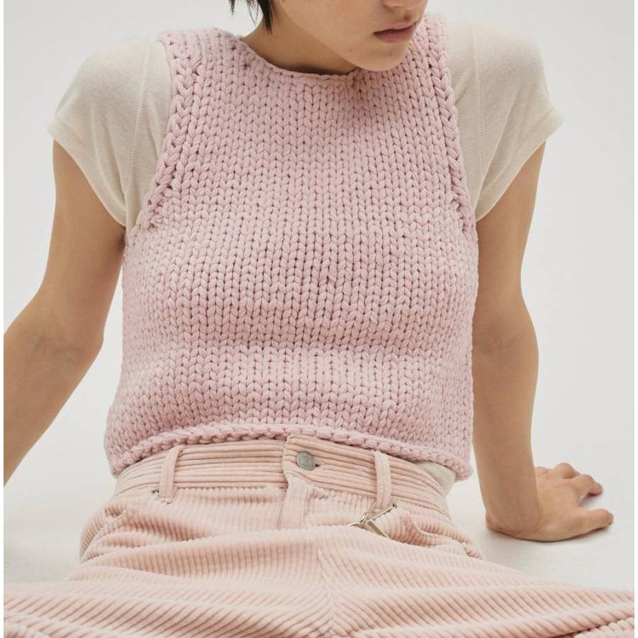 【新品】TODAYFUL Hand Knit Vest ピンク anuke（アンヌーク） SALE TODAYFUL トゥデイフル Hand Knit Vest 即日