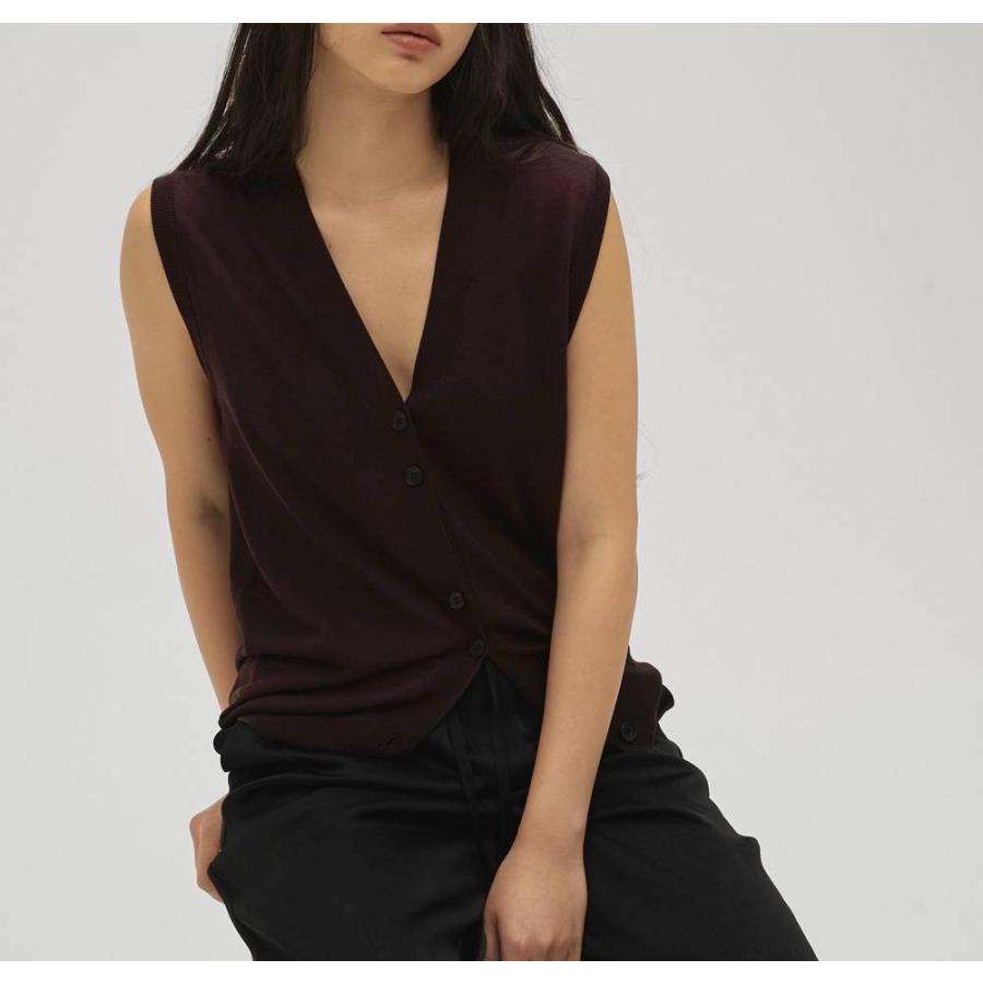 TODAYFUL トゥデイフル Tencelsilk Knit Vest 即日発送 : RAPTURE
