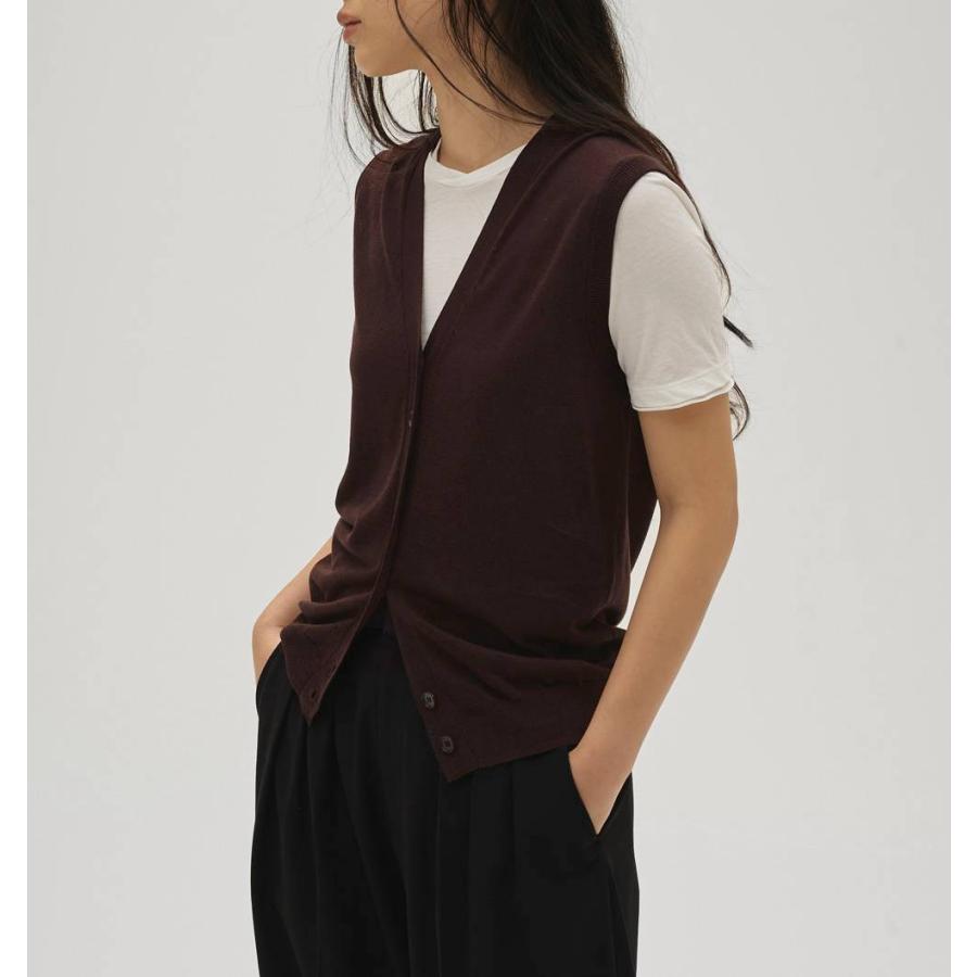 TODAYFUL トゥデイフル Tencelsilk Knit Vest 即日発送 : RAPTURE