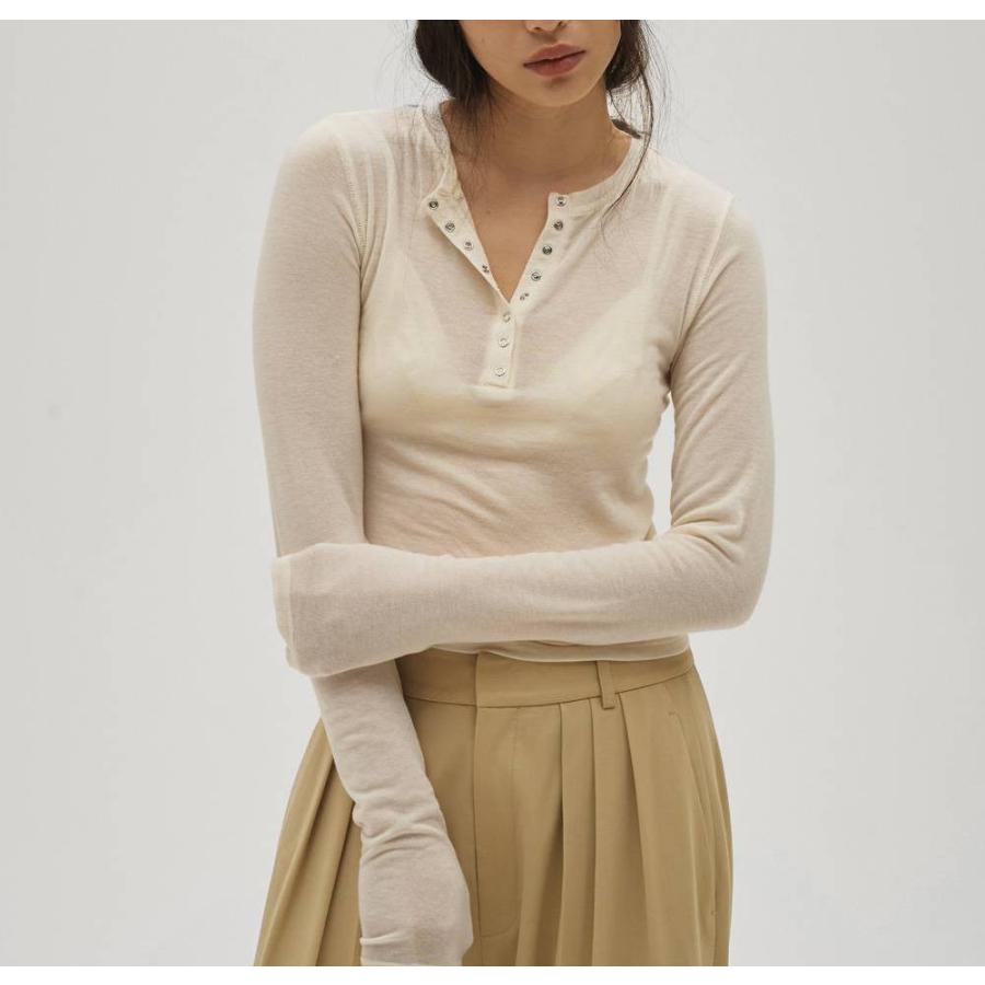 Henleyneck Soft Tops エクリュ TODAYFUL トゥデイフル Henleyneck Soft Tops 即日発送 : RAPTURE