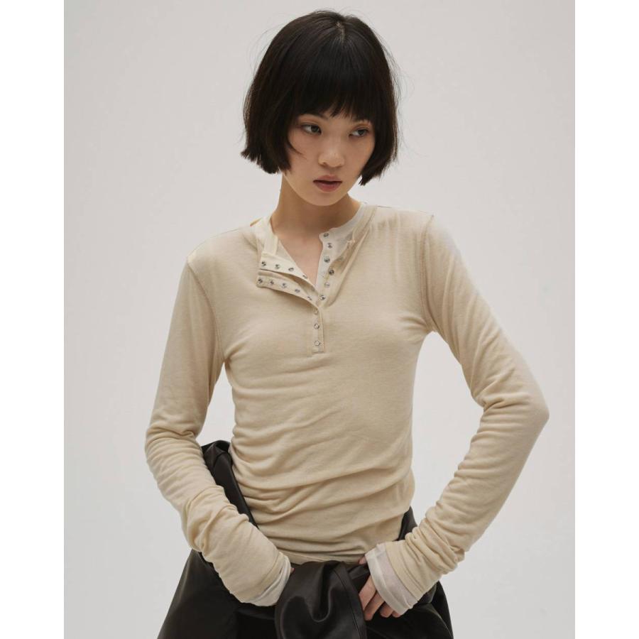 TODAYFUL トゥデイフル Henleyneck Soft Tops 即日発送 : RAPTURE