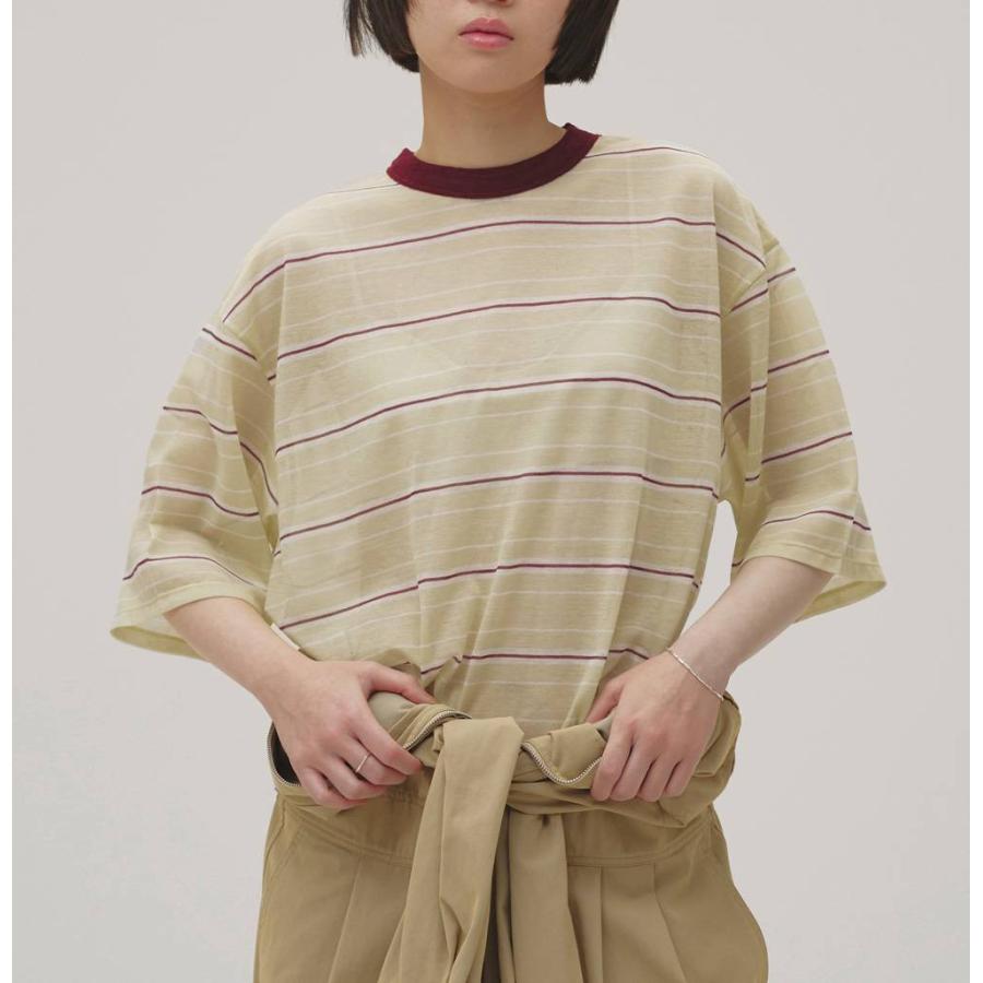 TODAYFUL トゥデイフル Sheer Border T-shirt 予約商品 7月上旬発送
