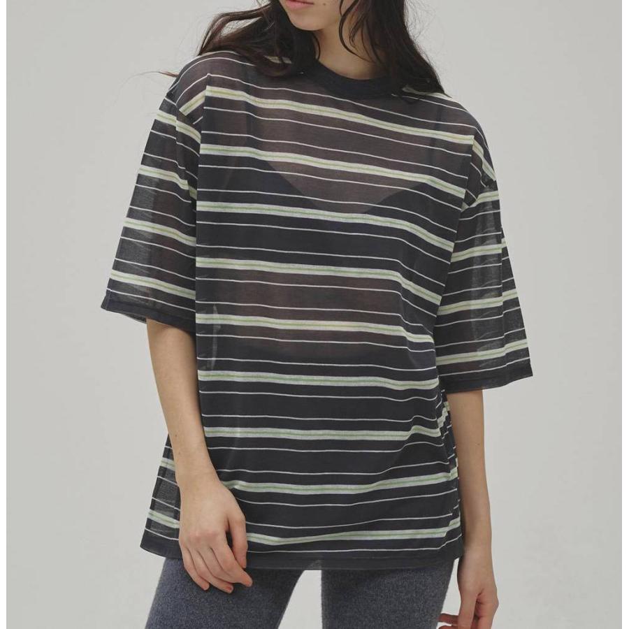 TODAYFUL トゥデイフル Sheer Border T-shirt 予約商品 7月上旬発送