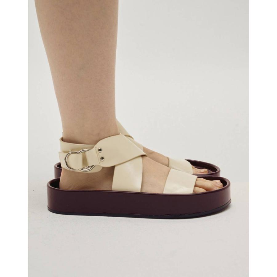 お値引中【todayful】Chunky Belt Sandals エクリュ36 TODAYFUL トゥデイフル Chunky Belt Sandals,チャンキーベルトサンダル