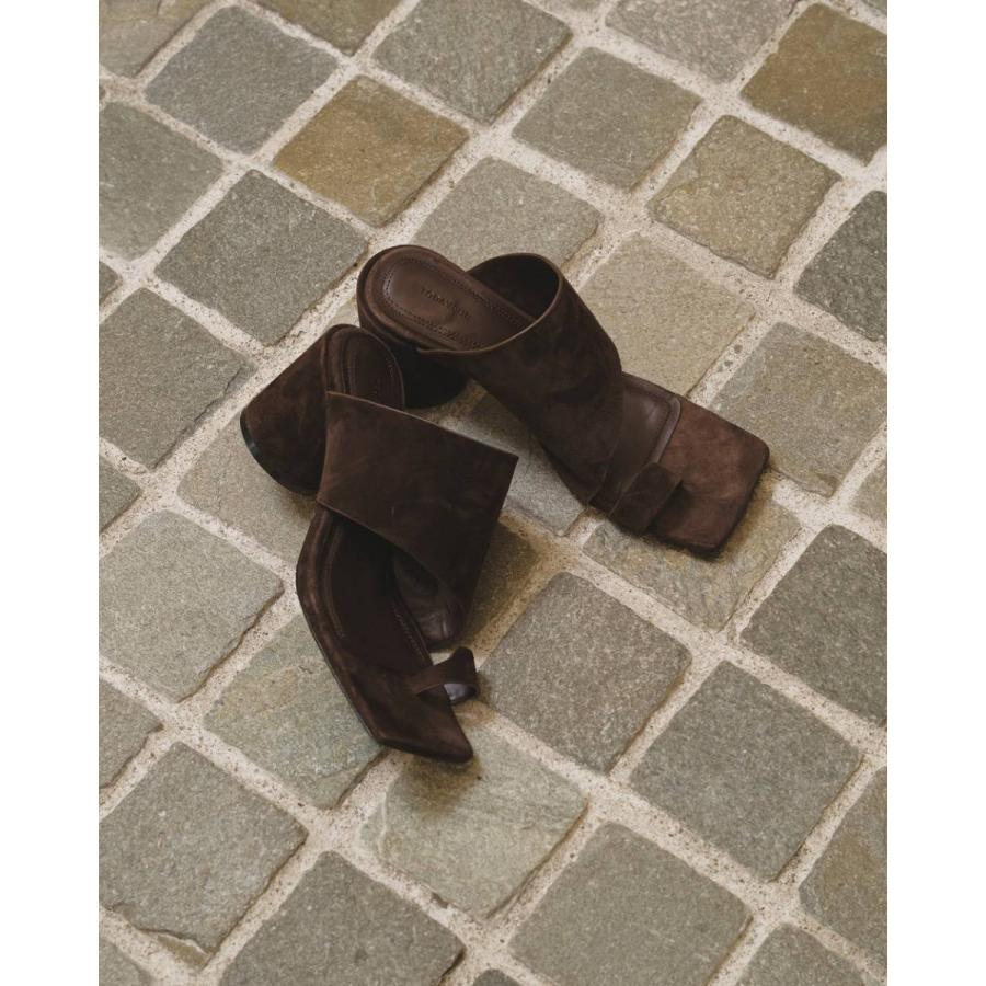 TODAYFUL SALE トゥデイフル Square Suede Sandals 即日発送 : RAPTURE