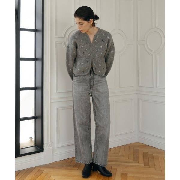 CREDONA（クレドナ） FLOWER EMBROIDERY KNIT JACKET 予約商品