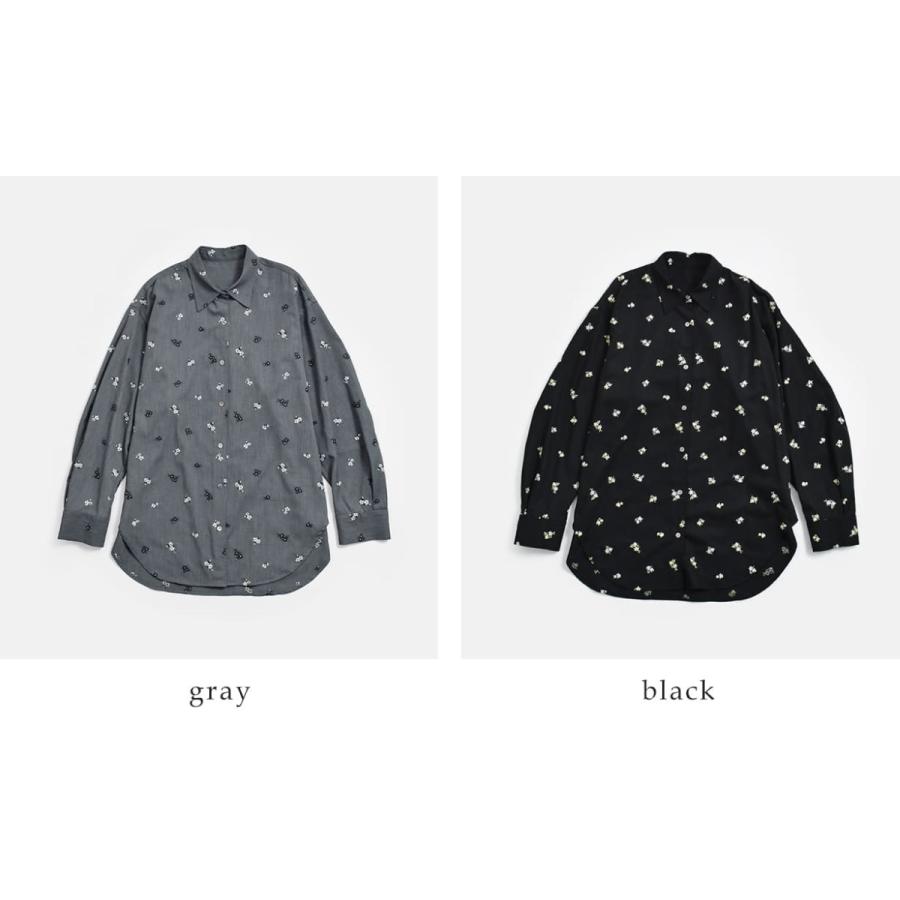 CREDONA クレドナ FLOWER EMBROIDERY SHIRTS 即日発送 1426110018の画像