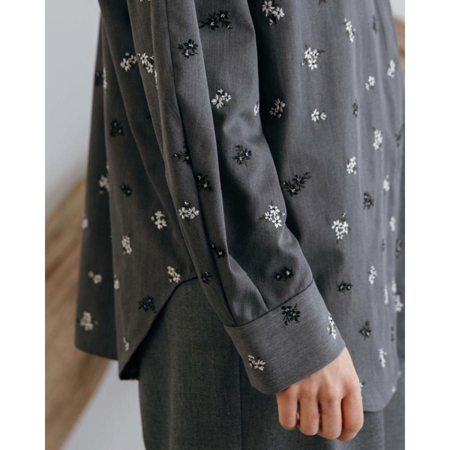 CREDONA クレドナ FLOWER EMBROIDERY SHIRTS 即日発送 1426110018の画像