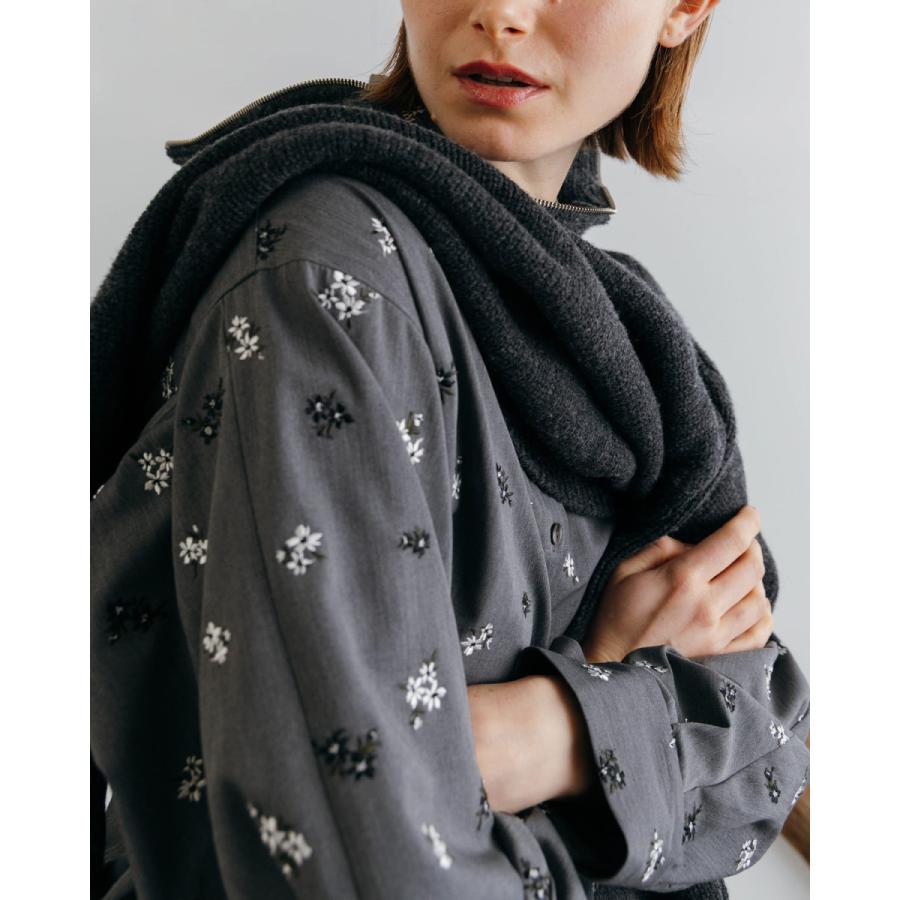 CREDONA クレドナ FLOWER EMBROIDERY SHIRTS 即日発送 1426110018の画像