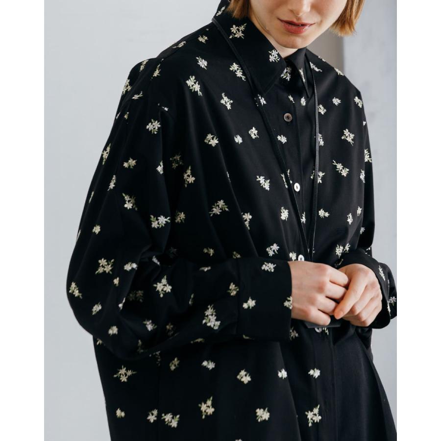CREDONA クレドナ FLOWER EMBROIDERY SHIRTS 即日発送 1426110018の画像