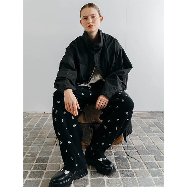 CREDONA（クレドナ） FLOWER EMBROIDERY KNIT PANTS 即日発送