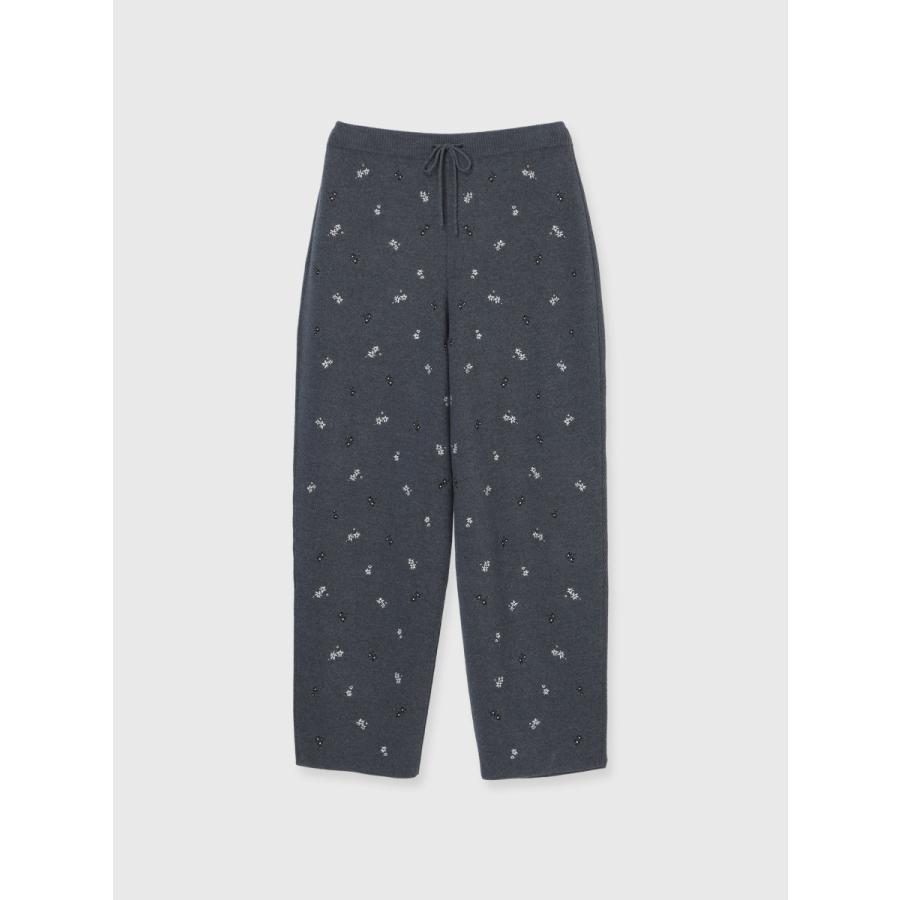 CREDONA（クレドナ） FLOWER EMBROIDERY KNIT PANTS 即日発送