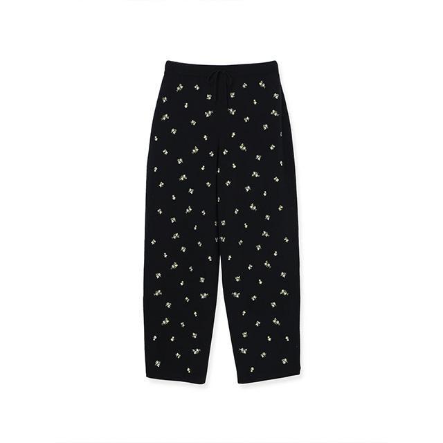 CREDONA（クレドナ） FLOWER EMBROIDERY KNIT PANTS 即日発送