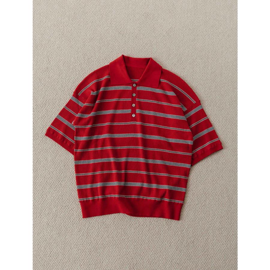 CREDONA（クレドナ） MULCH BORDER KNIT POLO 即日発送 : RAPTURE