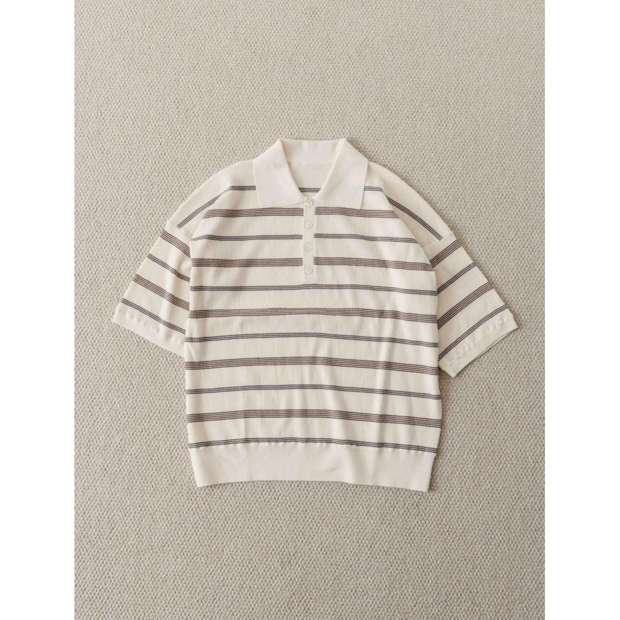 CREDONA（クレドナ） MULCH BORDER KNIT POLO 即日発送 : RAPTURE