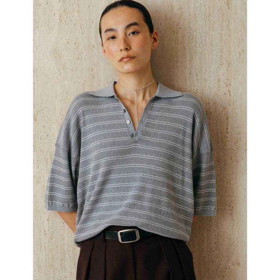 CREDONA（クレドナ） MULCH BORDER KNIT POLO 即日発送 : RAPTURE