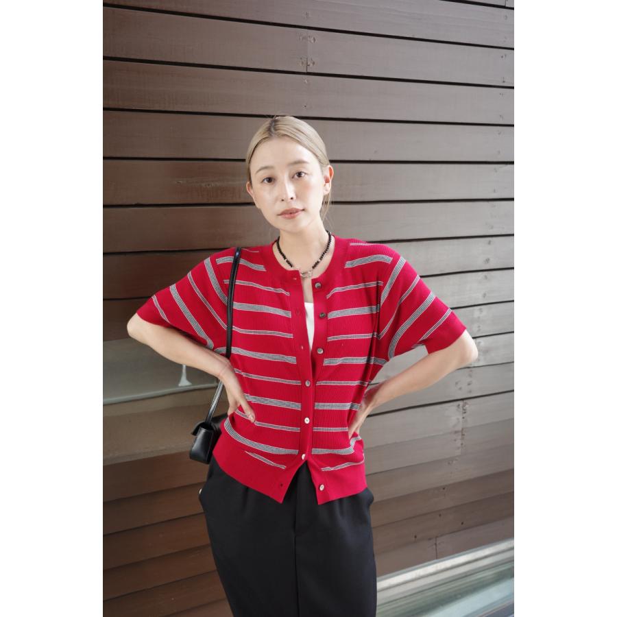 CREDONA（クレドナ） MULCH BORDER KNIT H/S CARDIGAN 即日発送 限定