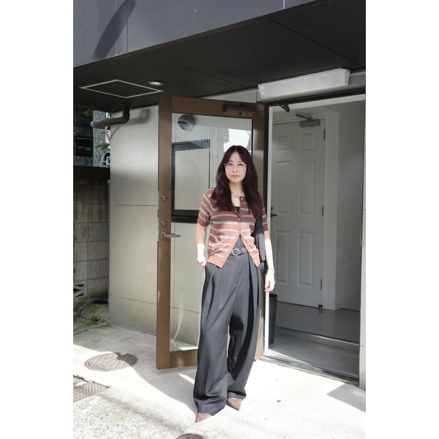 CREDONA（クレドナ） MULCH BORDER KNIT H/S CARDIGAN 即日発送 限定