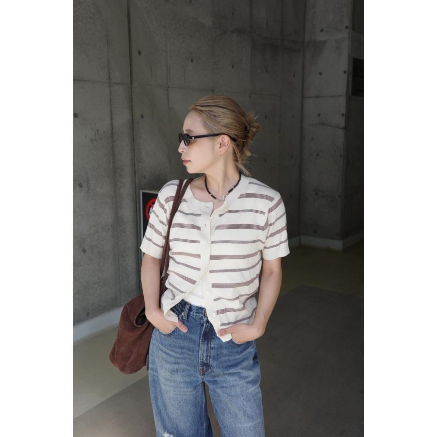 CREDONA（クレドナ） MULCH BORDER KNIT H/S CARDIGAN 即日発送 限定
