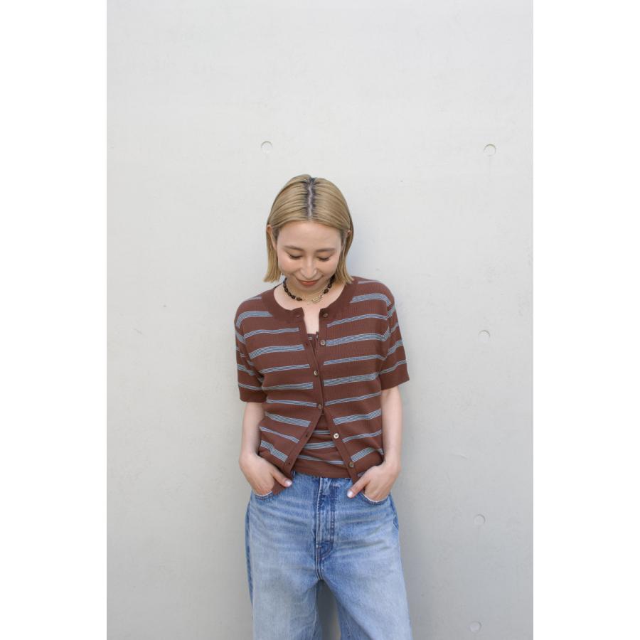 CREDONA（クレドナ） MULCH BORDER KNIT H/S CARDIGAN 即日発送 限定
