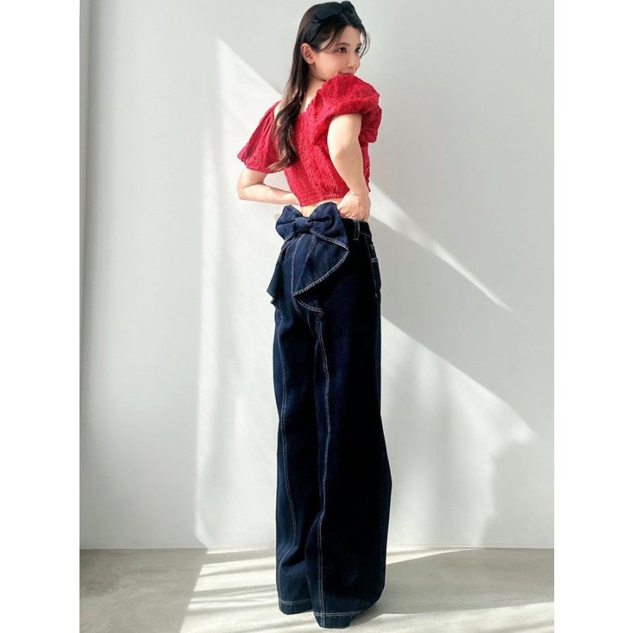 RESEXXY バックリボンデニムパンツ　Sサイズ RESEXXY（リゼクシー） バックリボンデニムパンツ 即納 限定価格