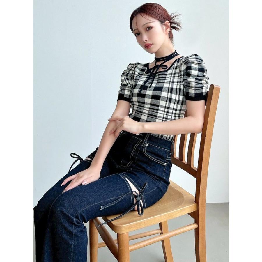 RESEXXY（リゼクシー） チョーカーデザインニットトップス 即納 SALE