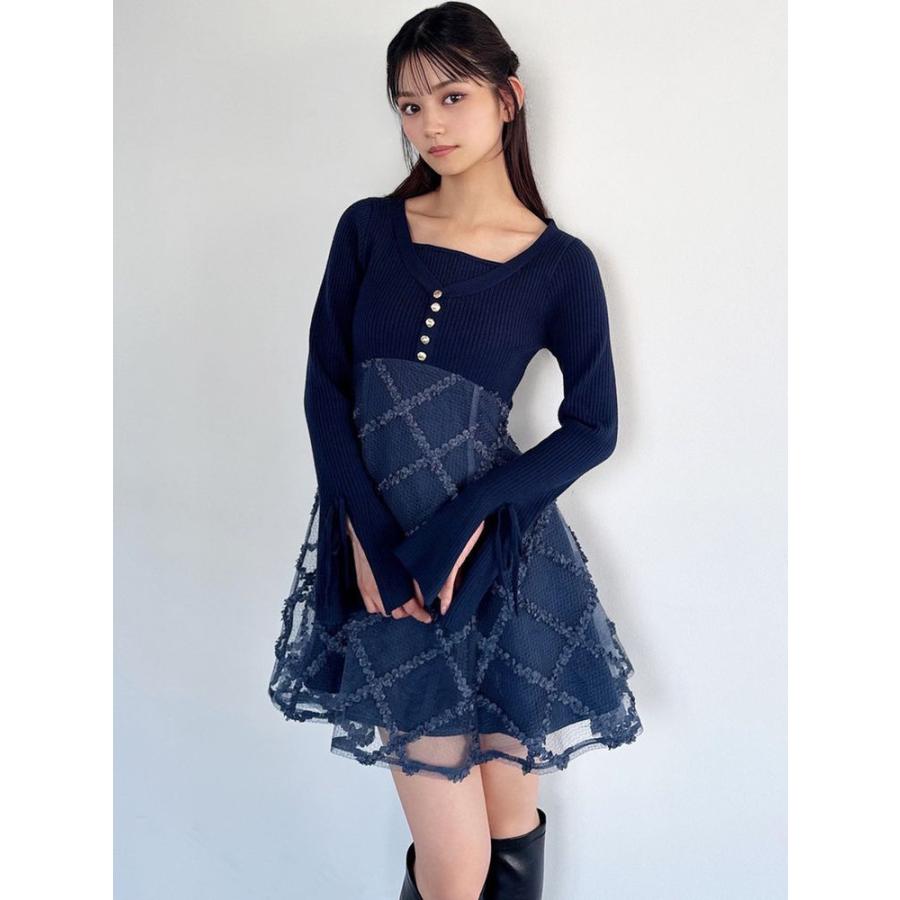 RESEXXY（リゼクシー） ドッキングフレアミニニットワンピース 即日