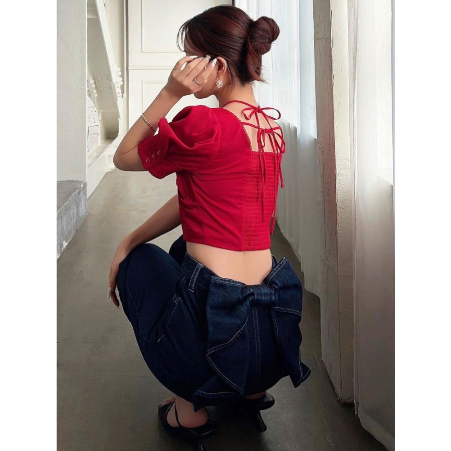 RESEXXY リゼクシー バックリボンデニムパンツ 即日発送  1526324345の画像