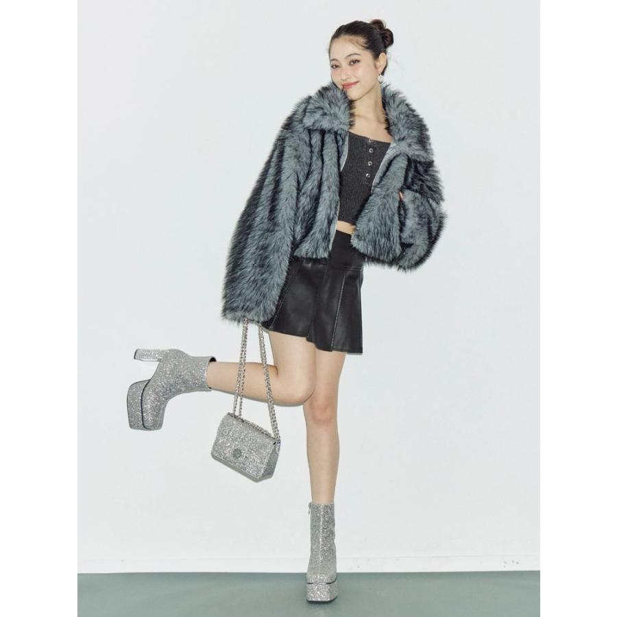 EVRIS（エヴリス） エブリス フェイクファーショートブルゾン 即日発送