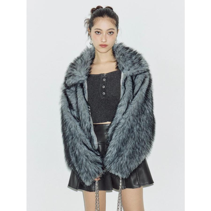 EVRIS（エヴリス） エブリス フェイクファーショートブルゾン 即日発送