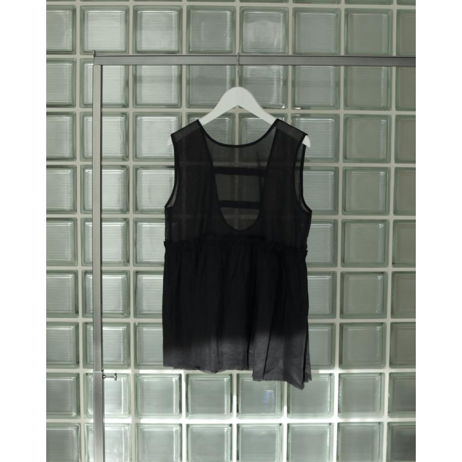 anuke（アンヌーク） SALE ANUKE (アンヌーク）Sheer Peplum Tops 即日