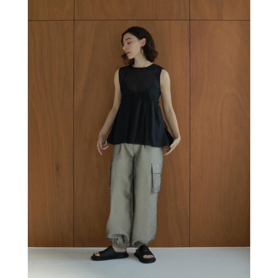 anuke（アンヌーク） SALE ANUKE (アンヌーク）Sheer Peplum Tops 即日