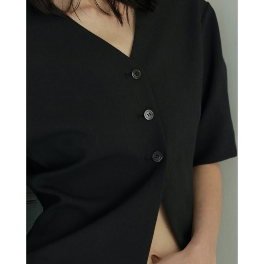 ANUKE (アンヌーク）Vneck Compact Shirts 即日発送 : RAPTURE - 通販