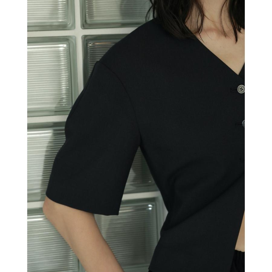 ANUKE (アンヌーク）Vneck Compact Shirts 即日発送 : RAPTURE - 通販