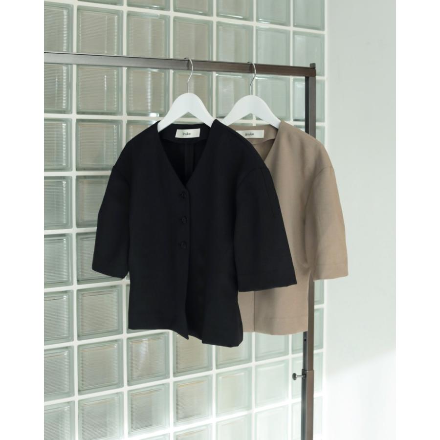 ANUKE (アンヌーク）Vneck Compact Shirts 即日発送 : RAPTURE - 通販