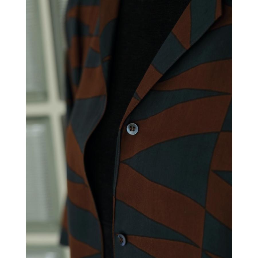 ANUKE (アンヌーク)Geometric Satin Shirts 62410411 即日発送 ANUKE (アンヌーク)Geometric Satin Shirts 62410411 即日発送