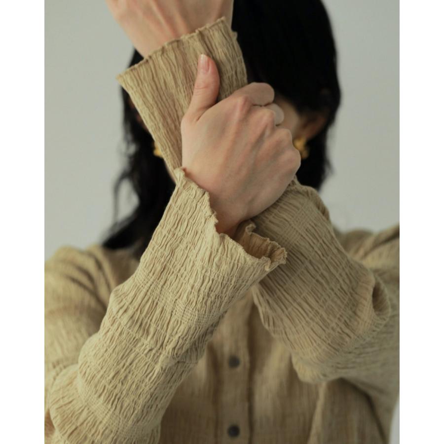 ANUKE(アンヌーク）Shirring Mellow Shirts 即日発送 : RAPTURE - 通販