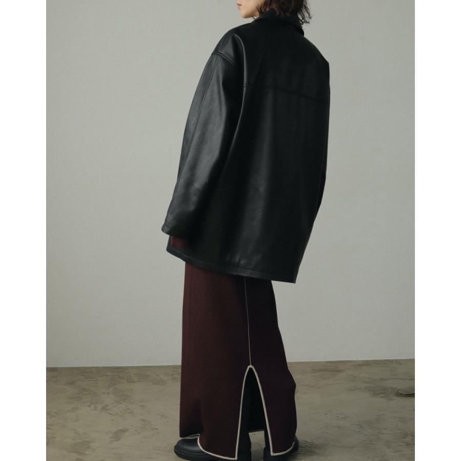 anuke ANUKE (アンヌーク)Ecoleather Over Jacket 即日発送 anuke ANUKE (アンヌーク)Ecoleather Over Jacket 即日発送