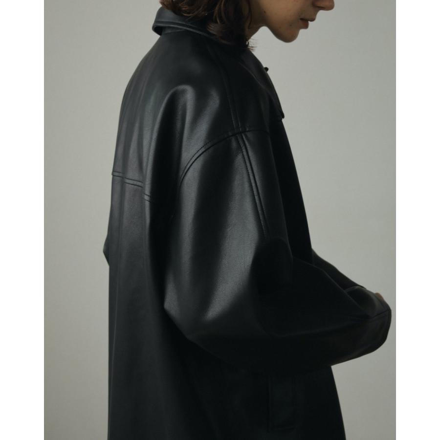 anuke ANUKE (アンヌーク)Ecoleather Over Jacket 即日発送 anuke ANUKE (アンヌーク)Ecoleather Over Jacket 即日発送