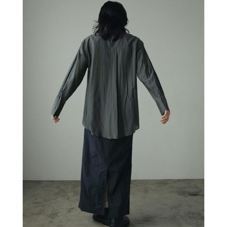 anuke（アンヌーク） SALE (アンヌーク）Sheer Satin Shirts 即日発送