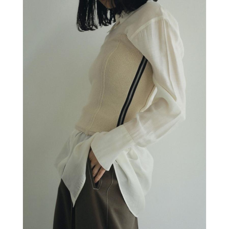 anuke（アンヌーク） SALE (アンヌーク）Sheer Satin Shirts 即日発送 