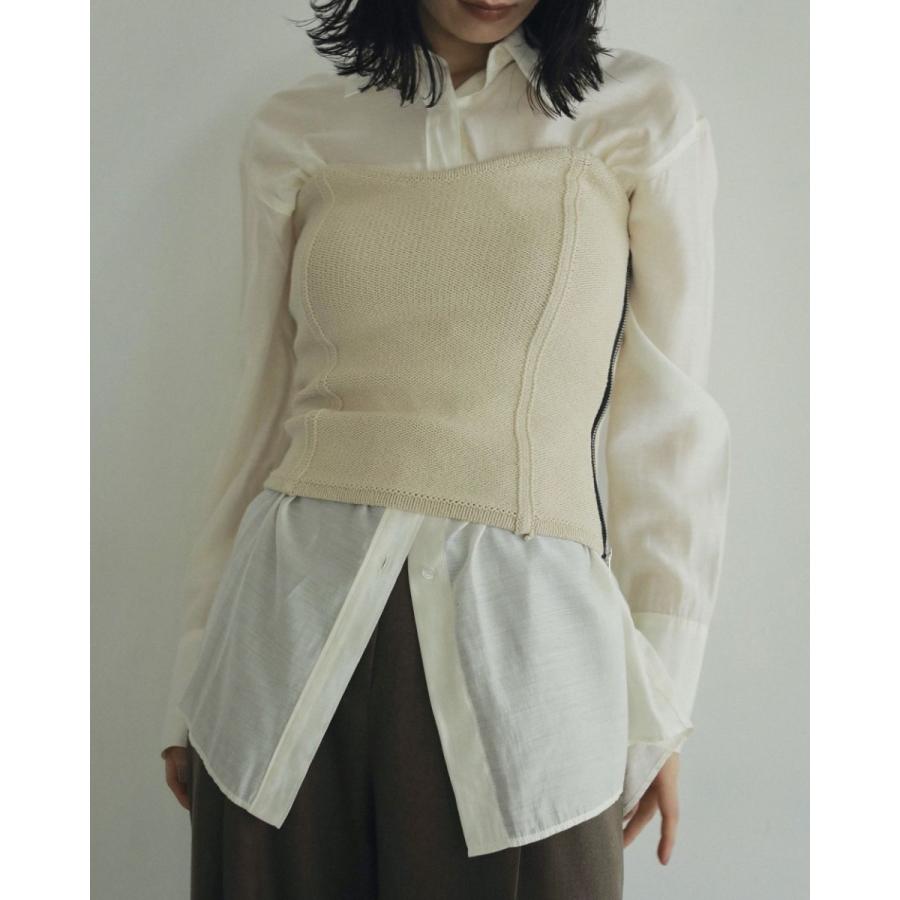 anuke（アンヌーク） SALE (アンヌーク）Sheer Satin Shirts 即日発送