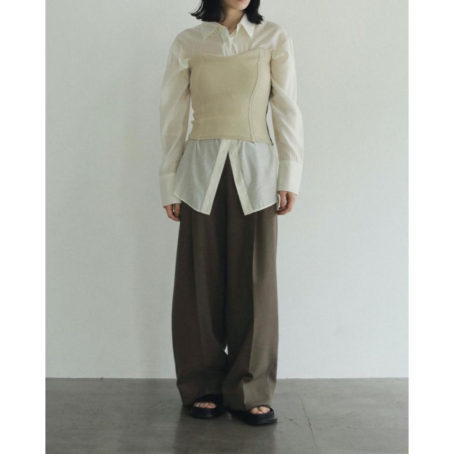 anuke（アンヌーク） SALE (アンヌーク）Sheer Satin Shirts 即日発送