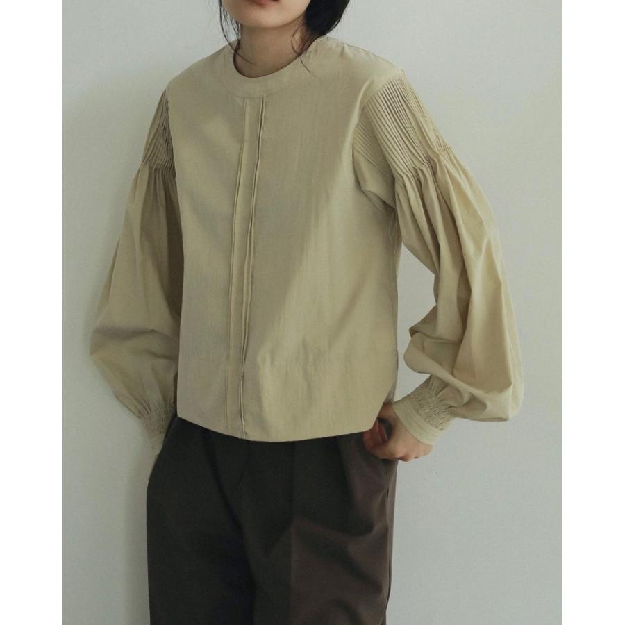 anuke（アンヌーク） (アンヌーク）Typewriter Pintuck Blouse 即日