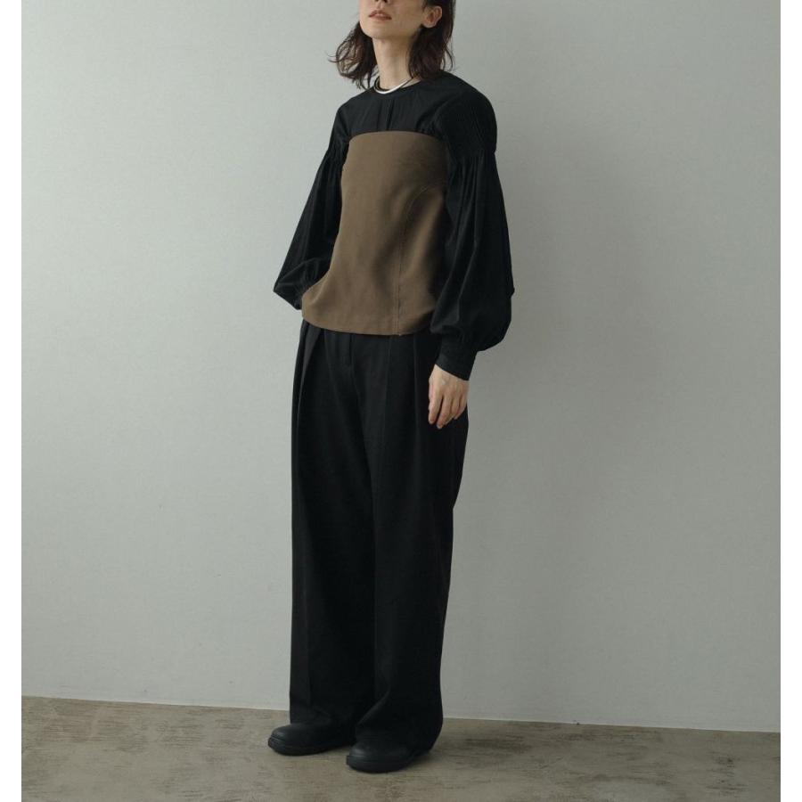 anuke（アンヌーク） (アンヌーク）Typewriter Pintuck Blouse 即日