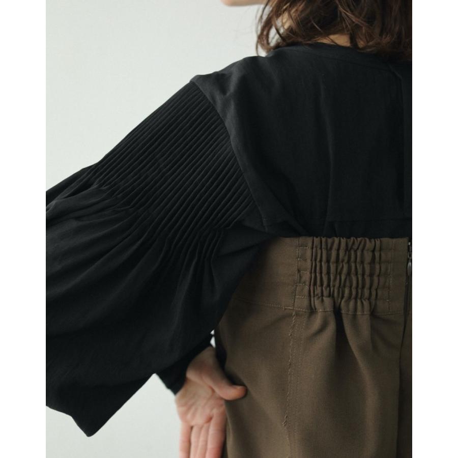 anuke（アンヌーク） (アンヌーク）Typewriter Pintuck Blouse 即日