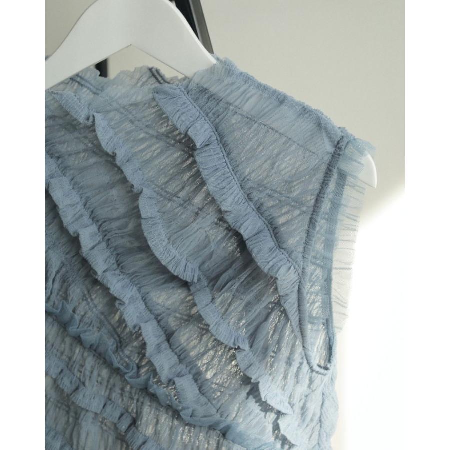 anuke フリルトップス anuke ANUKE (アンヌーク）Tulle Frill Tops 即納 : RAPTURE