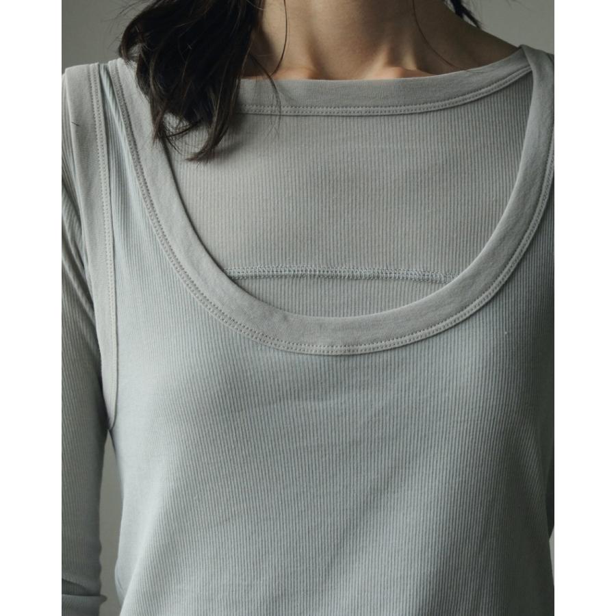 anuke SALE ANUKE (アンヌーク)Layered Rib Tops 即納 anuke SALE ANUKE (アンヌーク)Layered Rib Tops 即納