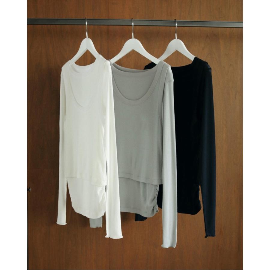 anuke SALE ANUKE (アンヌーク)Layered Rib Tops 即納 anuke SALE ANUKE (アンヌーク)Layered Rib Tops 即納
