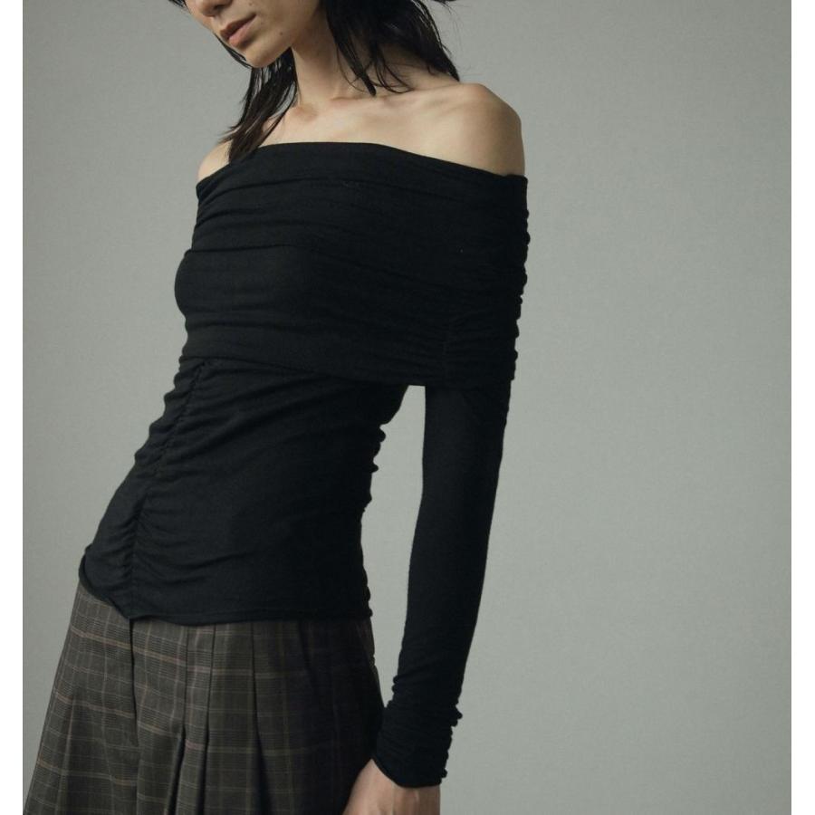 anuke（アンヌーク） SALE ANUKE (アンヌーク）Soft Offshoulder Tops